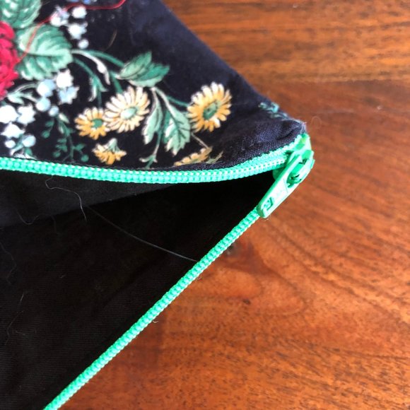 Lot 6 Handmade Zipper pouches bags Floral Lot C - Picture 5 of 14